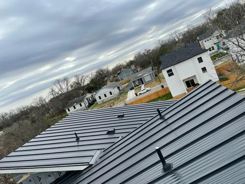 Standing seam metal roof panels with vents for Skylight Repair in Rio Rancho